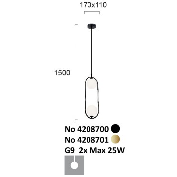 Люстра Viokef Fancy 4208700-2