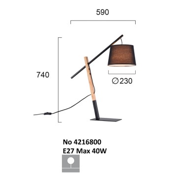 Лампа настольная Viokef Crane 4216800-2