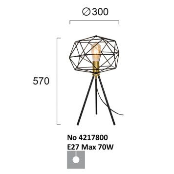 Лампа настольная Viokef Comodo 4217700-2