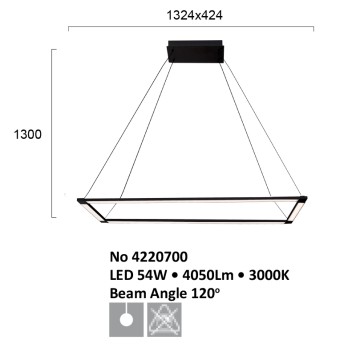 Люстра Viokef Tiffany 4220700-2