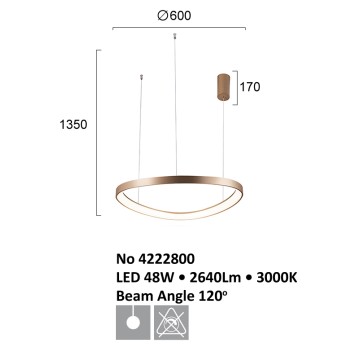 Люстра Viokef Loop 4222800-3