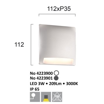 Уличный настенный светильник Viokef Mode 4223900-2