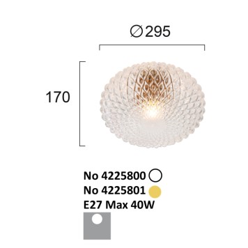 Светильник потолочный Viokef Ester 4225800-2