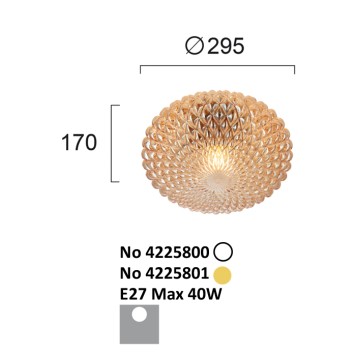 Светильник потолочный Viokef Ester 4225801-2