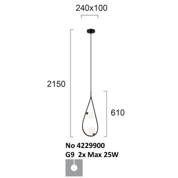 Люстра Viokef Fancy 4229900-2