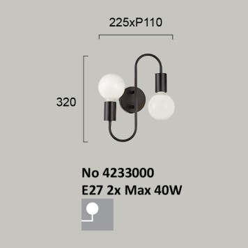 Бра Viokef Jane 4233000-2