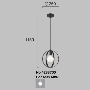 Люстра Viokef Malou 4233700-2