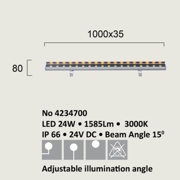 Уличный настенный светильник Viokef Trick 4234700-3