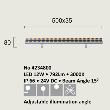 Уличный настенный светильник Viokef Trick 4234800-2