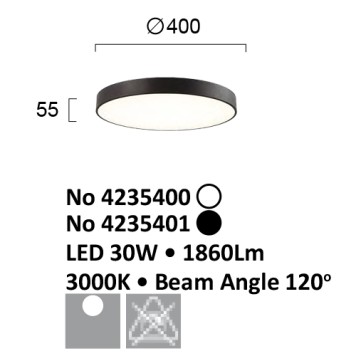 Светильник потолочный Viokef Madison 4235401-2