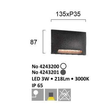 Уличный настенный светильник Viokef Mode 4243201-2