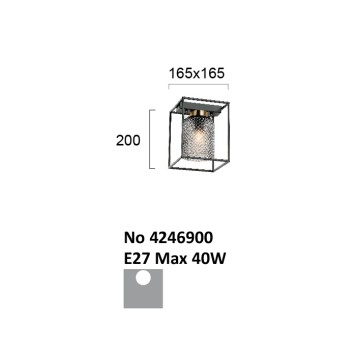 Светильник потолочный Viokef Zac 4246900-4