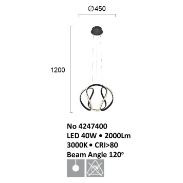 Люстра Viokef Berlin 4247400-3