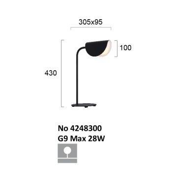Лампа настольная Viokef Ada 4248300-2