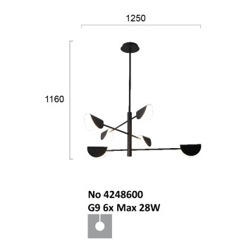 Люстра Viokef Ada 4248600-3