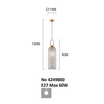 Люстра Viokef Doria 4249800-1