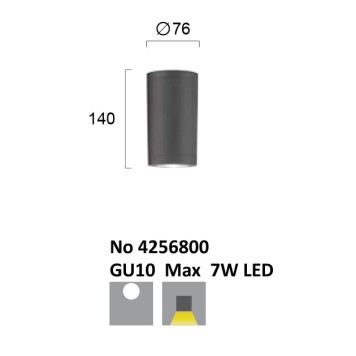 Уличный потолочный светильник Viokef Melinda 4256800-3