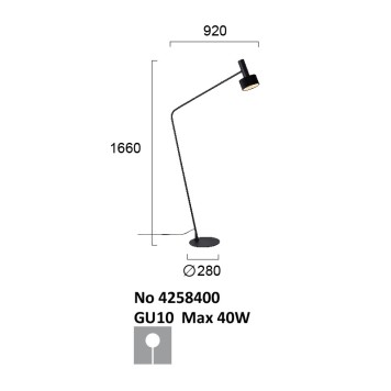 Торшер Viokef Arietta 4258400-2