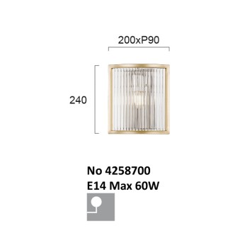 Бра Viokef Karolina 4258700-2