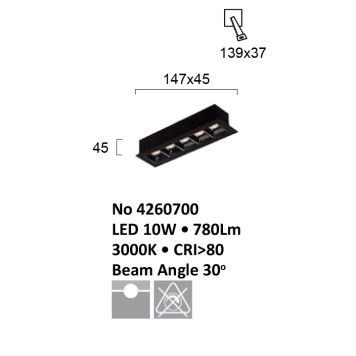 Светильник точечный Viokef Aden 4260700-1