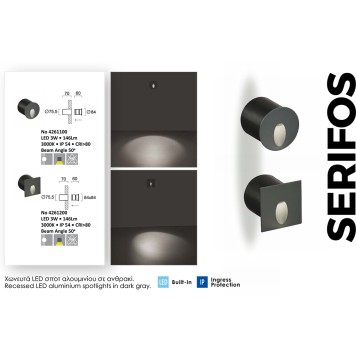 Светильник точечный Viokef Serifos 4261100-2