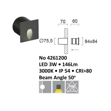 Светильник точечный Viokef Serifos 4261200-3