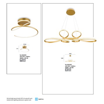 Люстра Viokef Jill 4263100-3