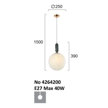 Люстра Viokef Polly 4264200-2