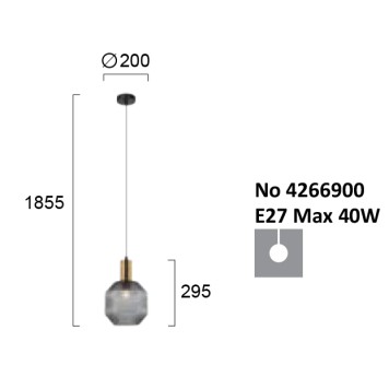 Люстра Viokef Ariadne 4266900-2