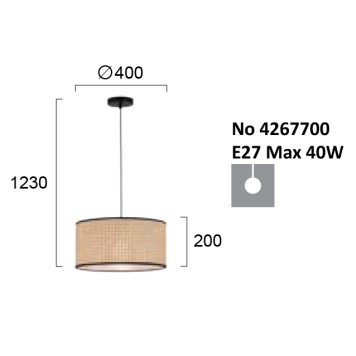 Люстра Viokef Gheisa 4267700-4