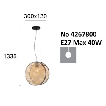 Люстра Viokef Gheisa 4267800-3