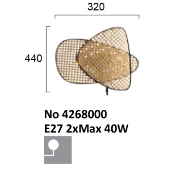 Бра Viokef Gheisa 4268000-3