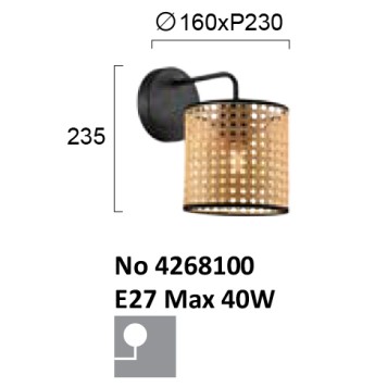 Бра Viokef Gheisa 4268100-4