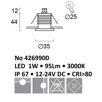 Светильник точечный Viokef Tenor 4269900-1
