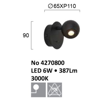 Спот Viokef Sebastian 4270800-2