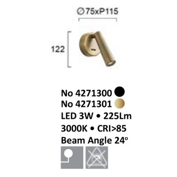 Спот Viokef Mystery 4271300-3