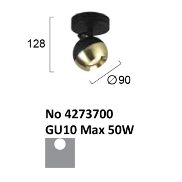 Спот Viokef Ringo 4273700-2