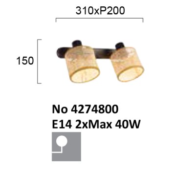 Спот Viokef Erica 4274800-3