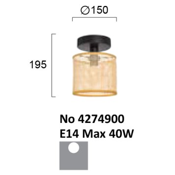Светильник потолочный Viokef Erica 4274900-3