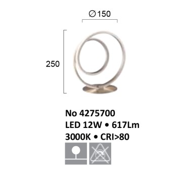 Лампа настольная Viokef Cort 4275700-3