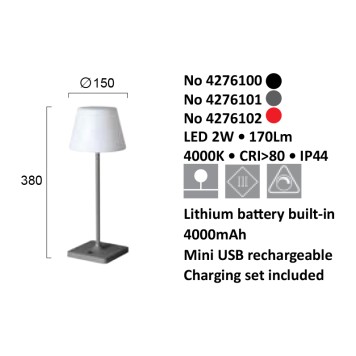 Лампа настольная Viokef Happy 4276100-2