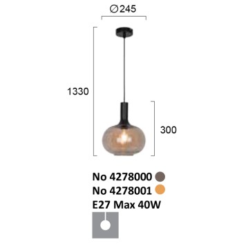Люстра Viokef Convex 4278000-2