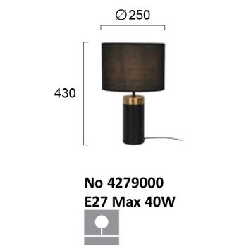 Лампа настольная Viokef Luciano 4279000-1