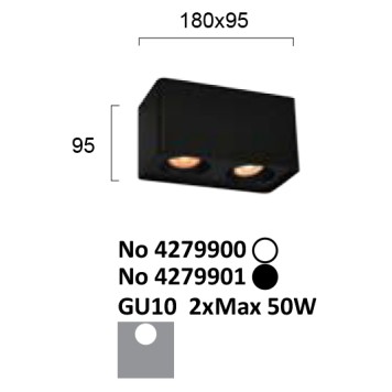 Светильник точечный Viokef Arion 4279901-3