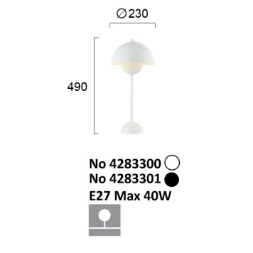 Лампа настольная Viokef Tulip 4283301-3