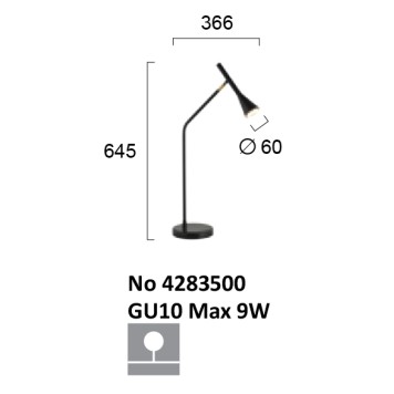 Лампа настольная Viokef Melody 4283500-3