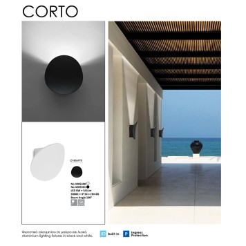 Уличный настенный светильник Viokef Corto 4285300-2