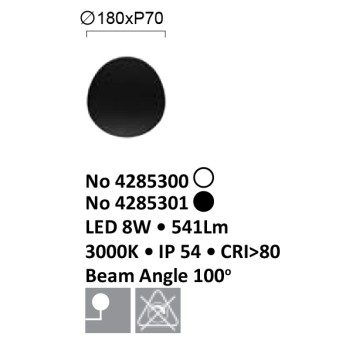 Уличный настенный светильник Viokef Corto 4285301-4