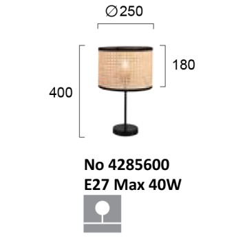 Лампа настольная Viokef Gheisa 4285600-3