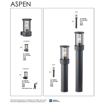 Уличный настенный светильник Viokef Aspen 4286100-1